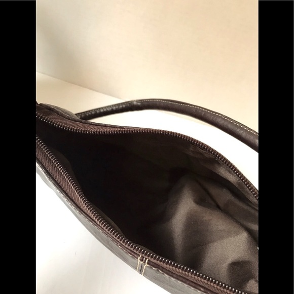 Leather Hand Bag | Brownie Dark Chocolate Bag | Source Unknown - Picture 9 of 11